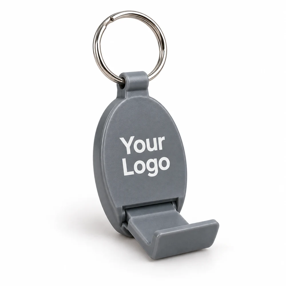 Oval Travel Stand Keychain